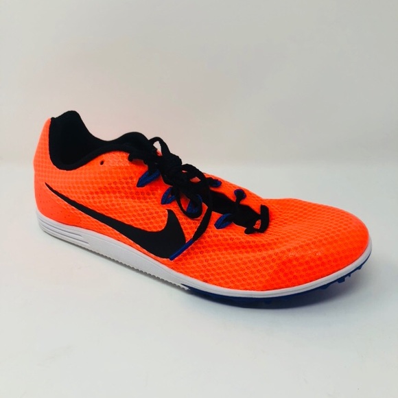 orange track shoes